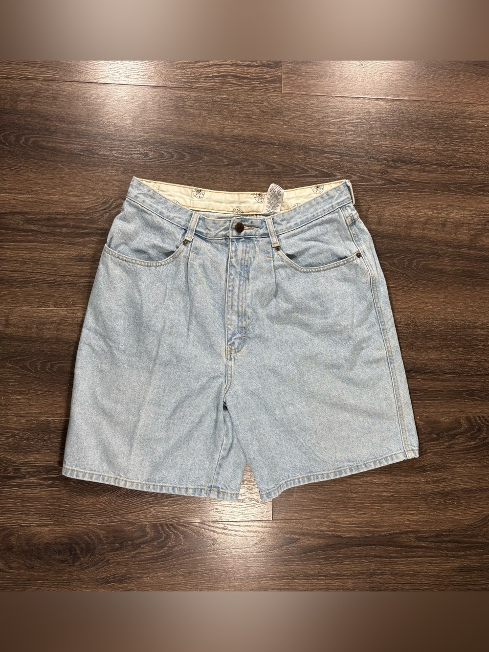Vintage Brittania Light Blue Denim Women’s Jean Shorts Size 14